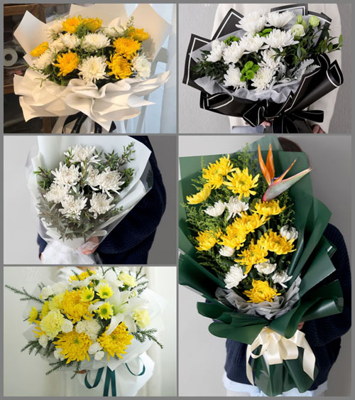 山东青岛市北区水清沟街道白事花束代送